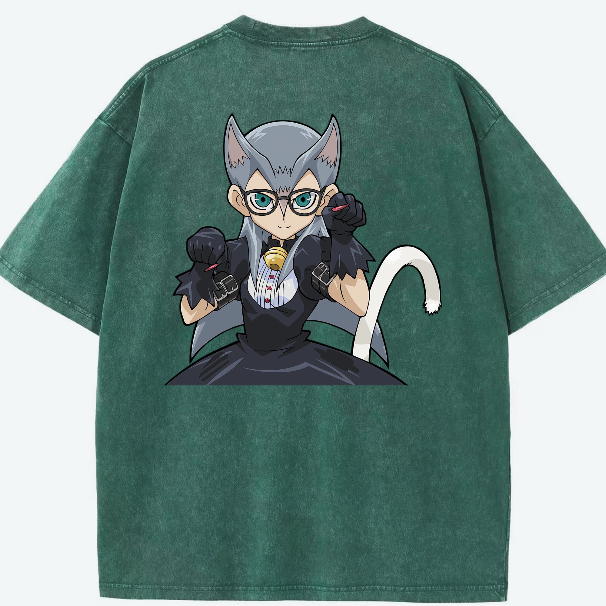 （画像用） 遊☆戯☆王 Yu-Gi-Oh! 綿100% ヴィンテージ風 半袖Tシャツ（背面プリント）
